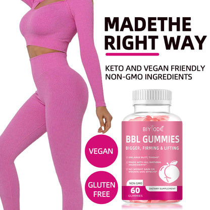 Custom Private Label Hip Enlargement Big Butt For Women Body Lifting Enhancement Wholesale Bbl Products Gummies