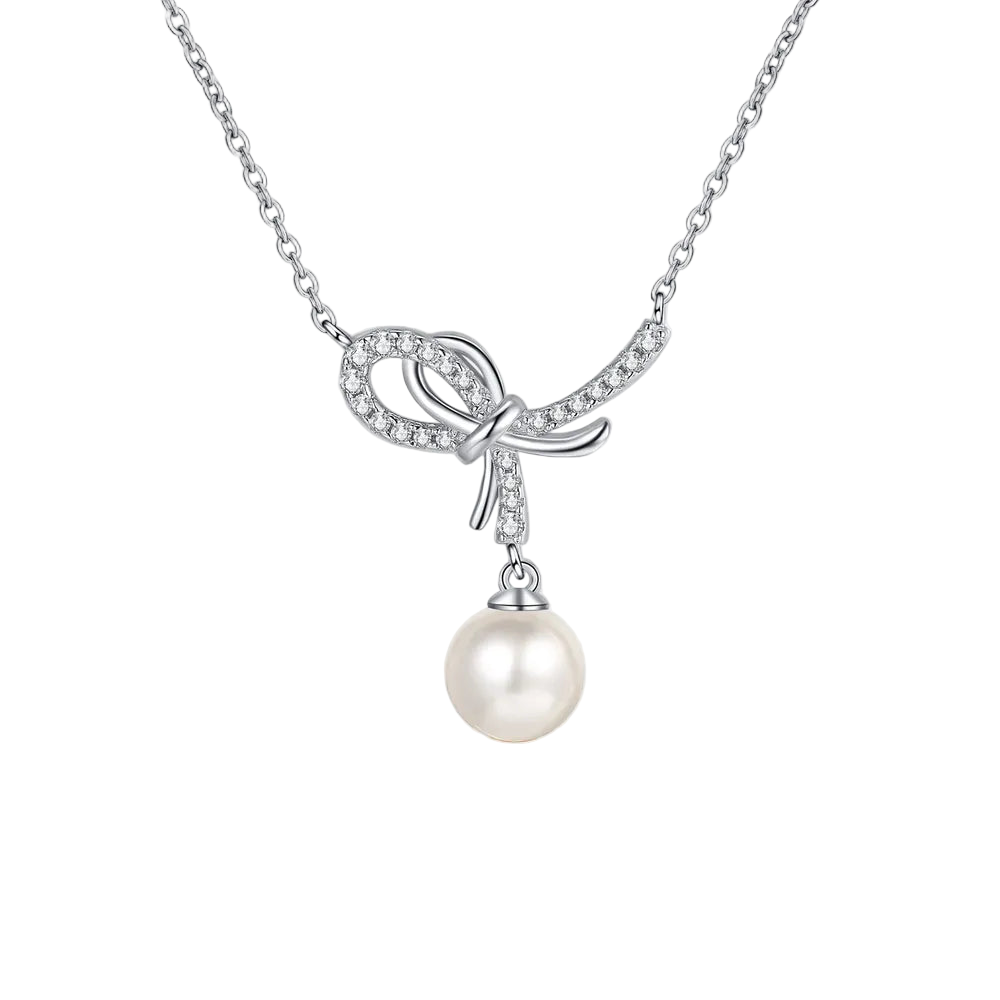 Sterling Silver Pearl Pendant Necklace