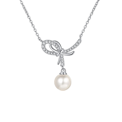 Sterling Silver Pearl Pendant Necklace