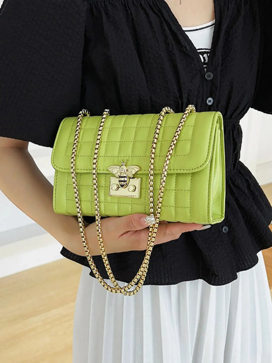 Quilted Chain Shoulder Bag Trendsi