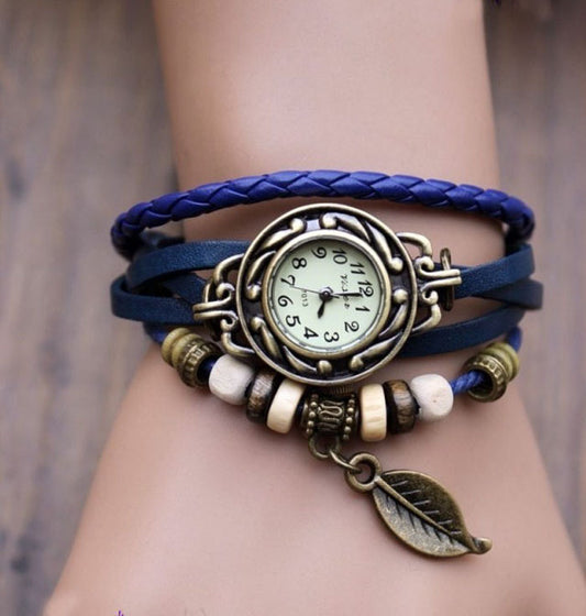 Leather Strap Bracelet Watch