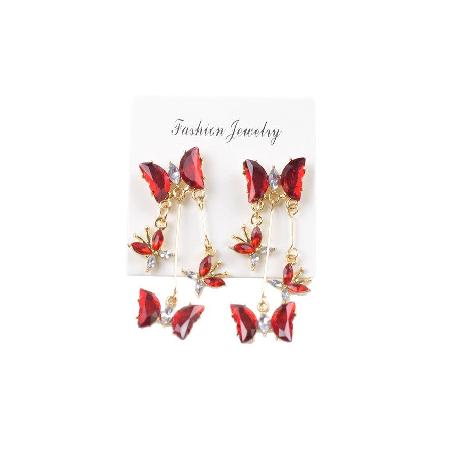 Butterfly Dance Super Fairy Butterfly Fringe Earrings