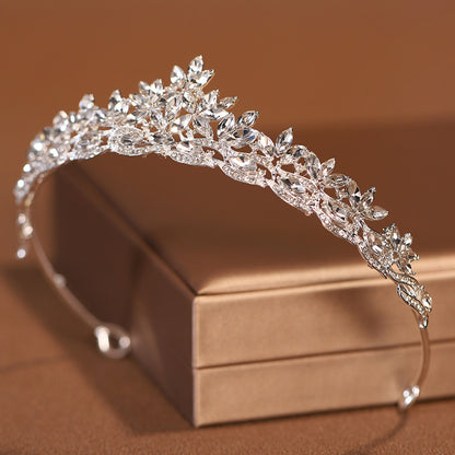 Retro Simple Elegant Crown Bridal Headdress Queen Crown Wedding Hair Accessories