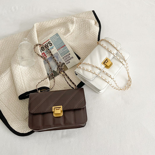 Western Style Shoulder Bag Small Square Bag