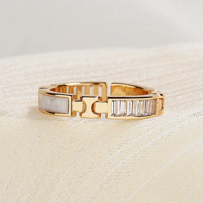 Champagne Gold Bone Light Luxury High Jewellery Ring For Women Easy Bazaar