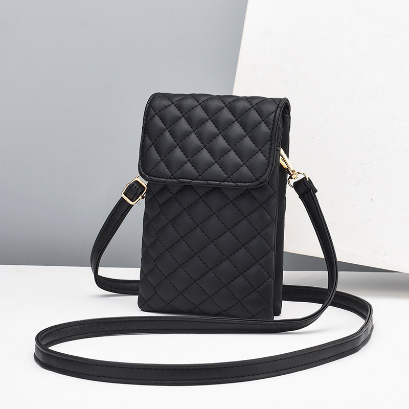 Mobile phone bag with a cross-body strap for women