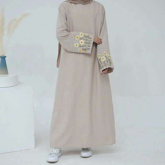 Dubai Middle East Turkey Dubai Flower Embroidery Series Elegant Dress CJ dropshipping