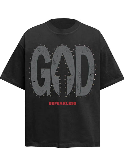 Men's Oversized Letter Graphic T-Shirt Trendsi