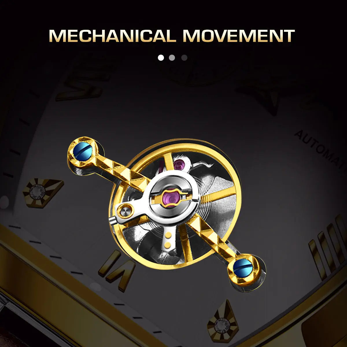 Men's Tourbillon Mechanical Watch Multifunctional Waterproof Easy Bazaar