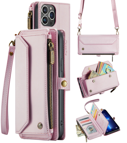 Leather Mobile phone wallet for women