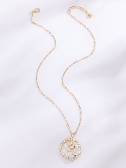 Crystal Hummingbird Pendant for Women